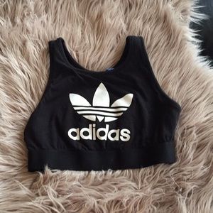 adidas Trefoil Black Bralette